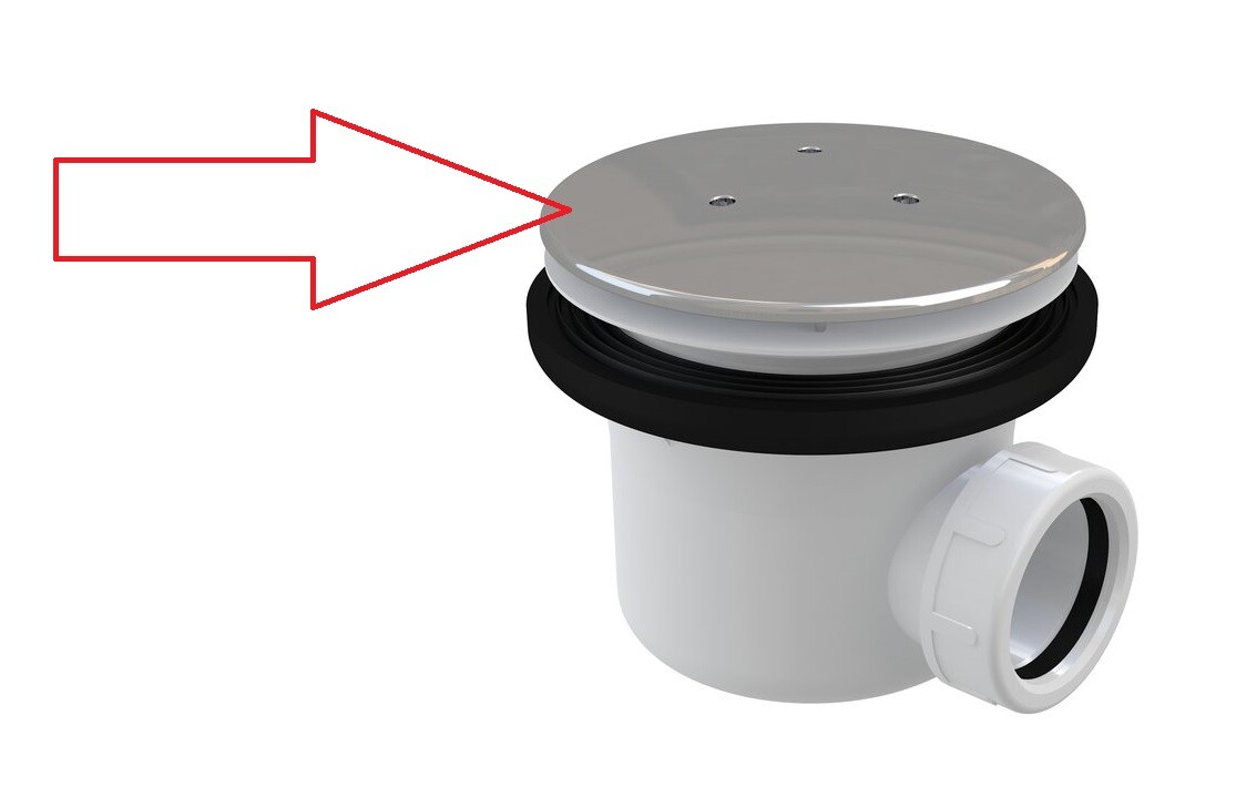 RAVAK náhradní krytka sifonu Professional 90 - kovová