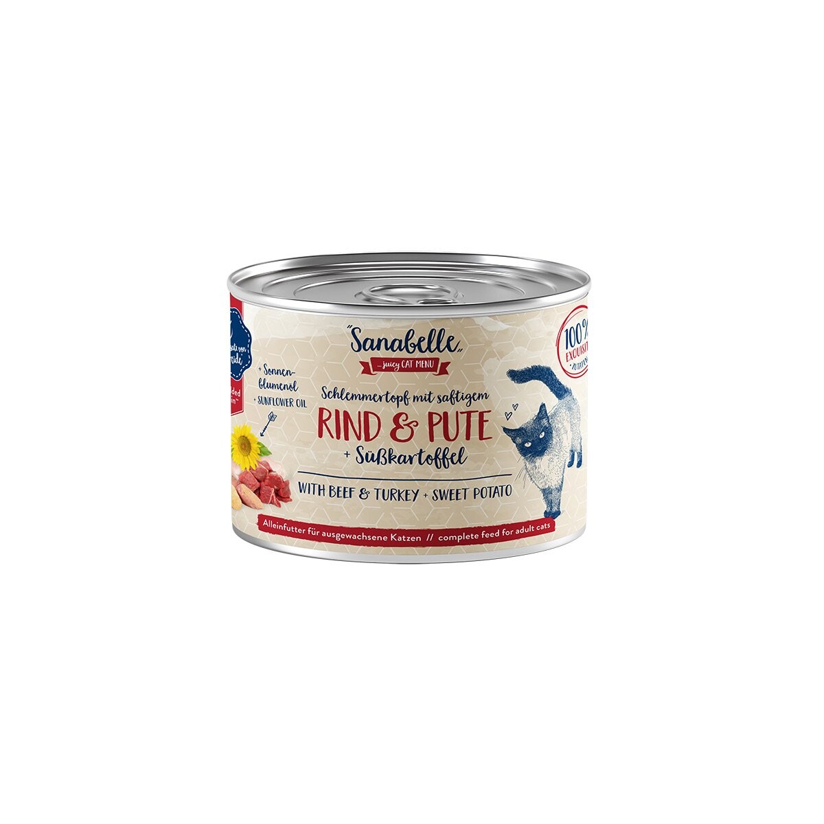 Sanabelle Schlemmertopf hovězí a krůta 12× 180 g