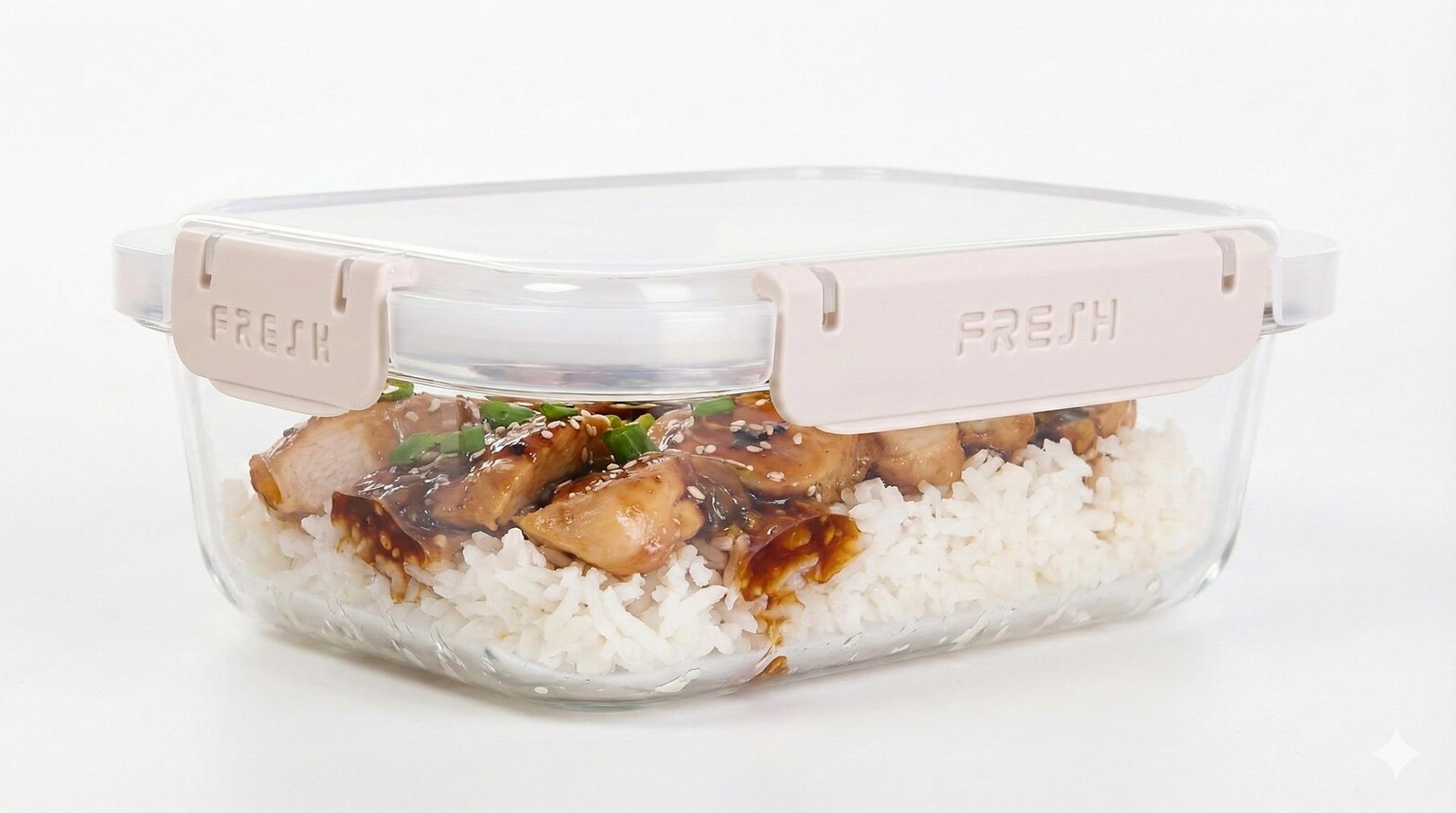 CVAK&CVAK | Skleněná dóza na potraviny 1300 ml | béžová