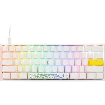 Ducky One 2 Pro Mini Cherry Silent Red herní klávesnice (US) bílá