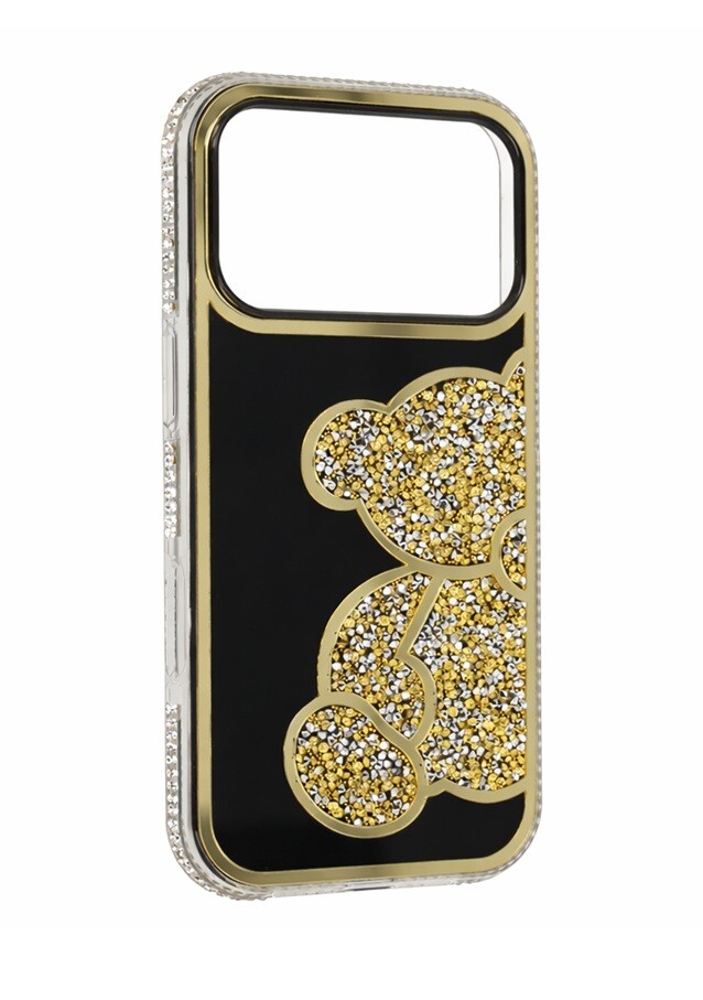 Zadní kryt Teddy Bear pro iPhone 17 Pro Max zlatý