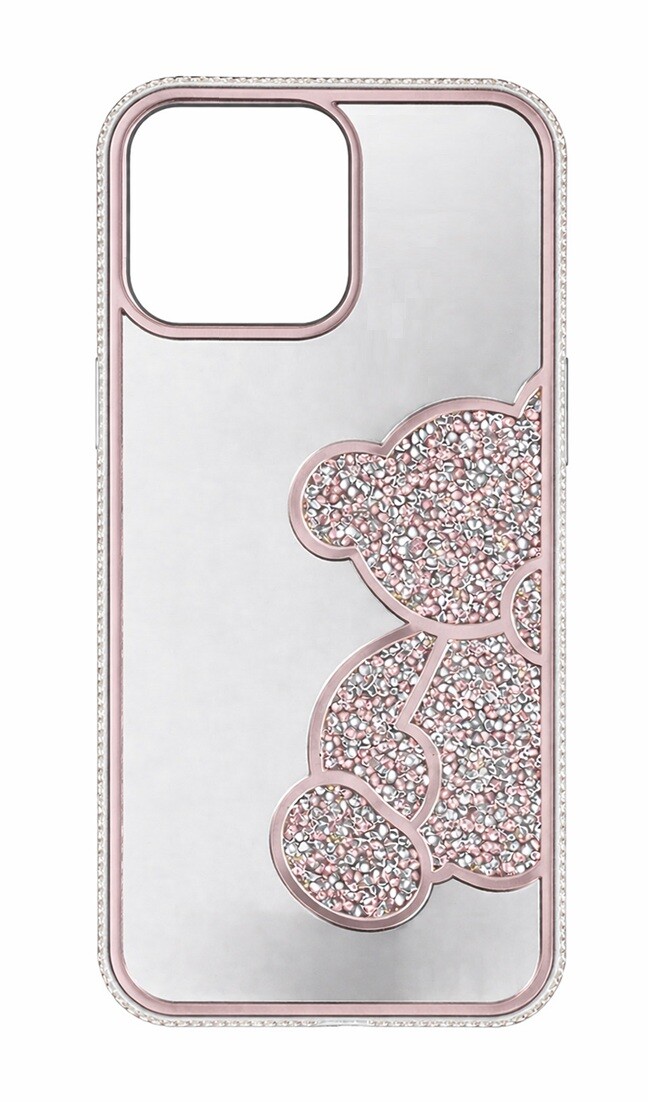 Zadní kryt Teddy Bear pro iPhone 16 Pro růžový