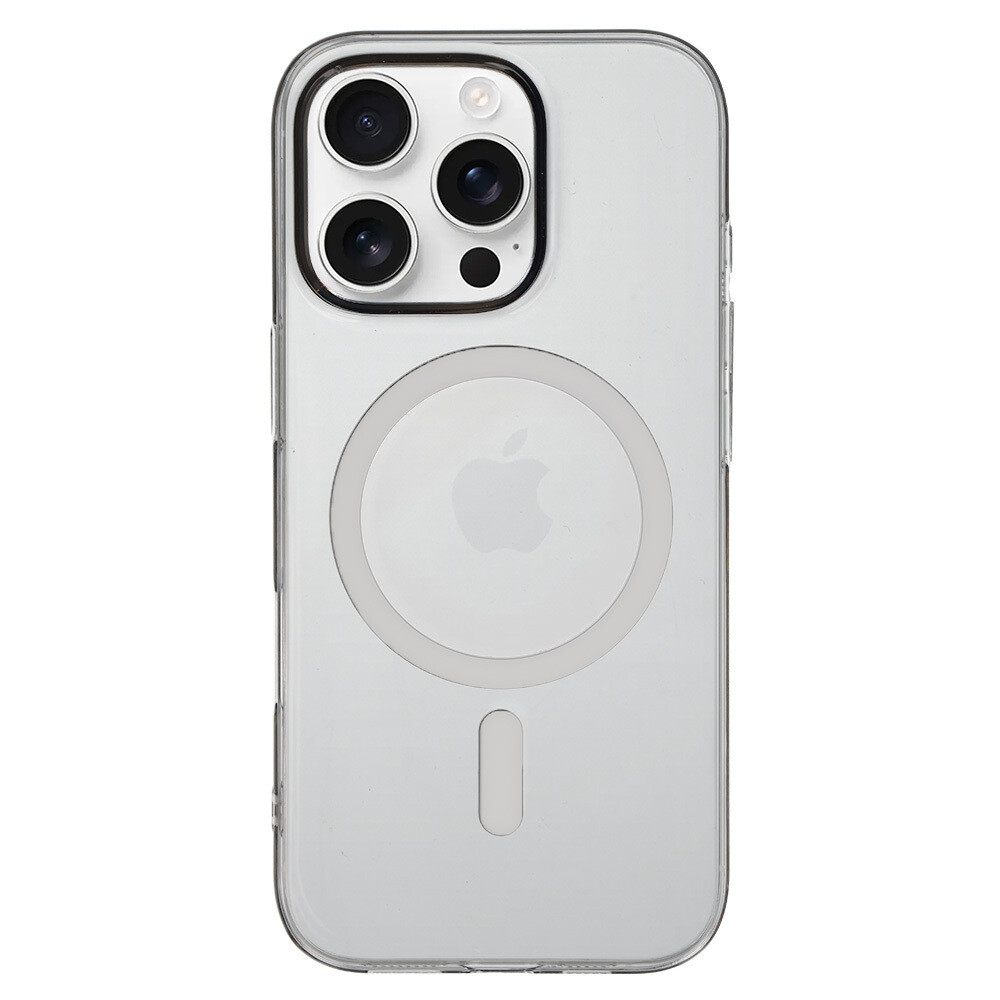 Zadní kryt Transparent Slim Magsafe pro iPhone 15 Pro grey