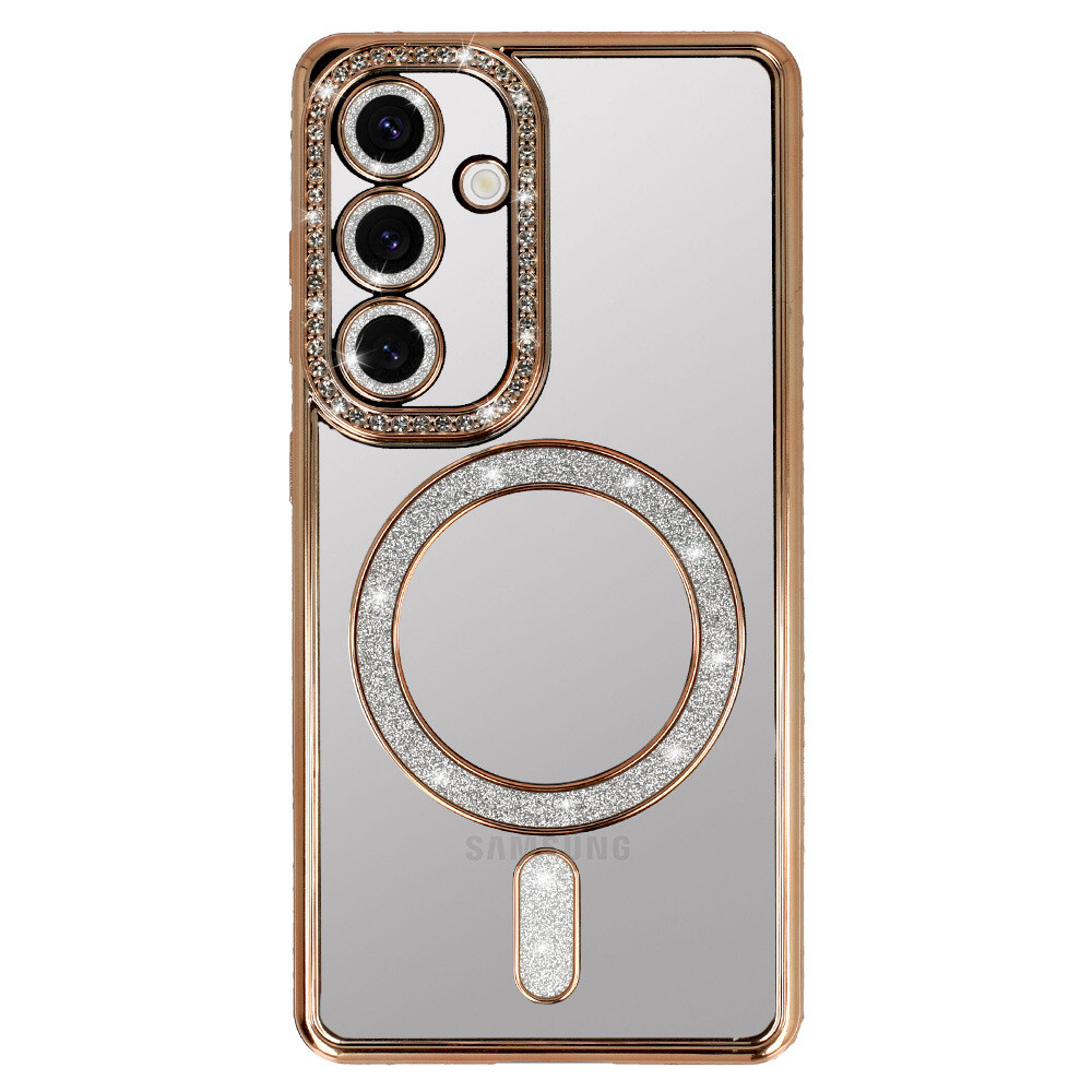 Zadní kryt Bling Magsafe pro Samsung Galaxy S26 zlatý
