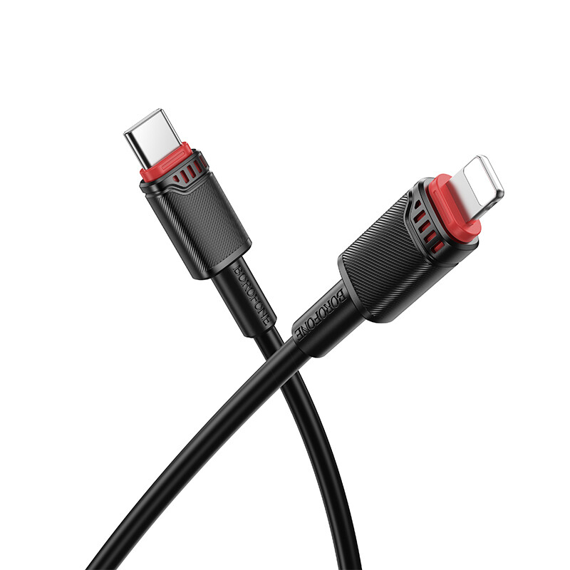 Datový kabel Borofone BX110 Beneficio USB-A - Lightning 2,4A 1m černý