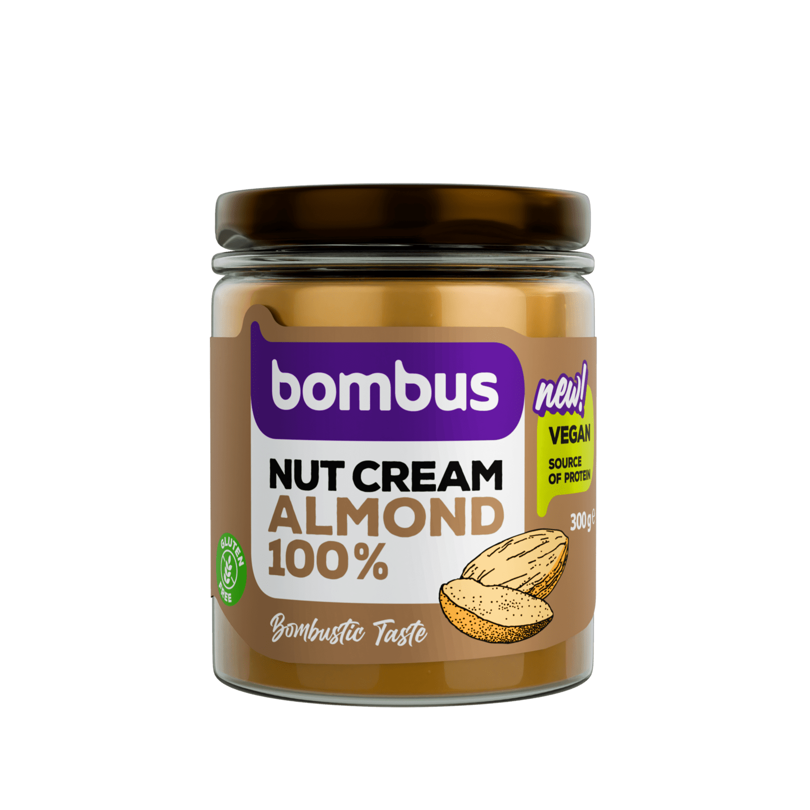 BOMBUS Nut Cream - almond 100% 300 g