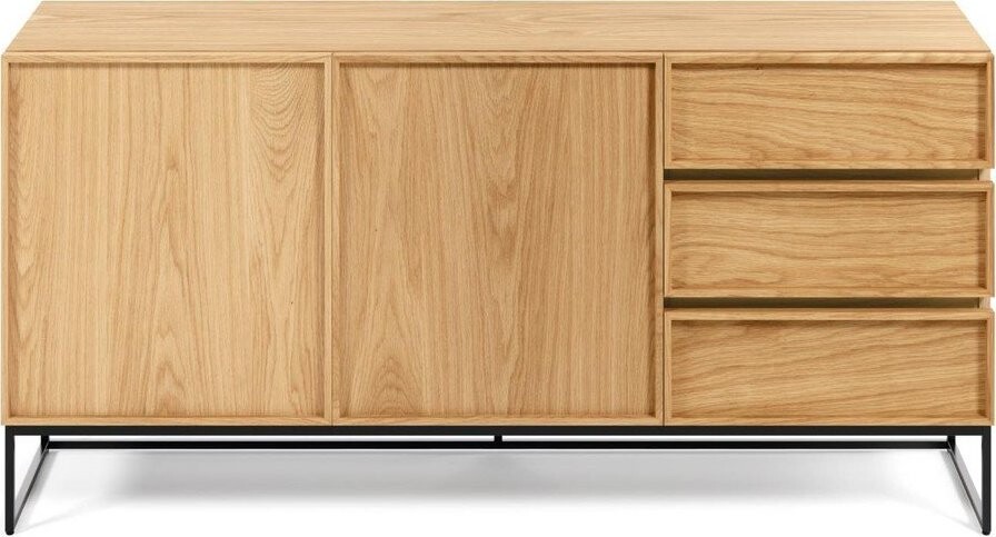 Komoda v dekoru dubu v přírodní barvě 160x78x42 cm Taiana – Kave Home