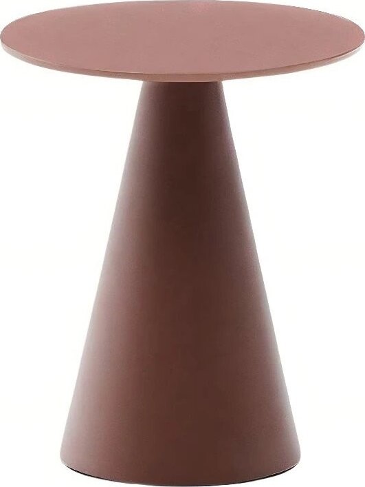 Kulatý odkládací stolek se skleněnou deskou ø 35 cm Wilshire – Kave Home