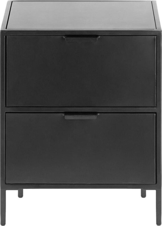 Černý ocelový noční stolek Shantay – Kave Home