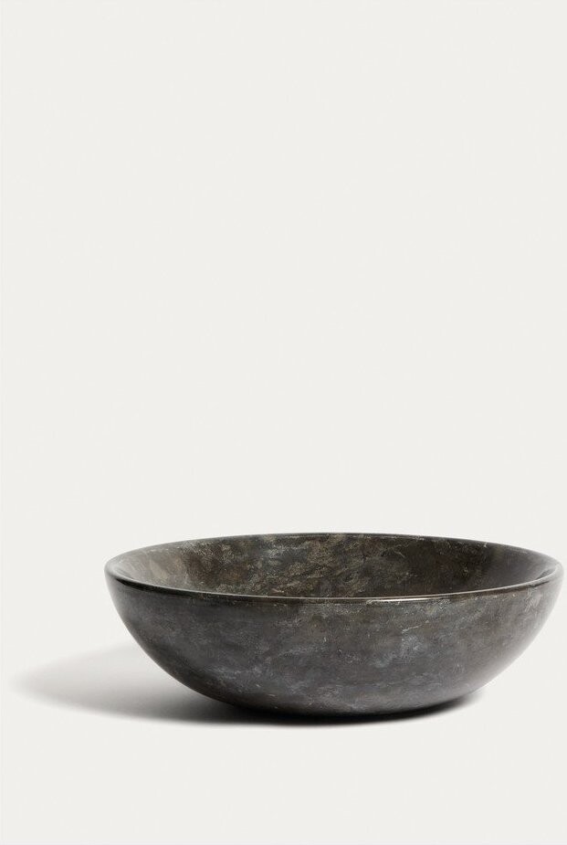 Šedé kamenné kulaté umyvadlo ø 40 cm Darnen – Kave Home