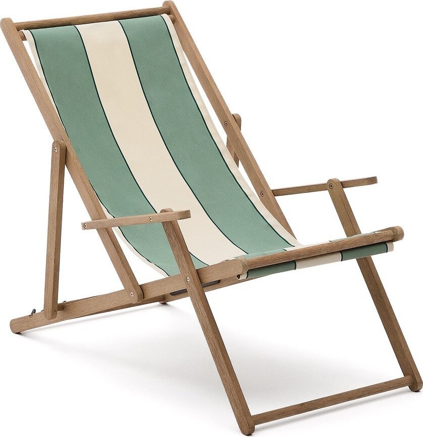 Zelené dřevěné zahradní lehátko Vilara – Kave Home