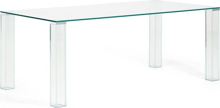 Skleněný jídelní stůl 100x200 cm Adularia – Kave Home