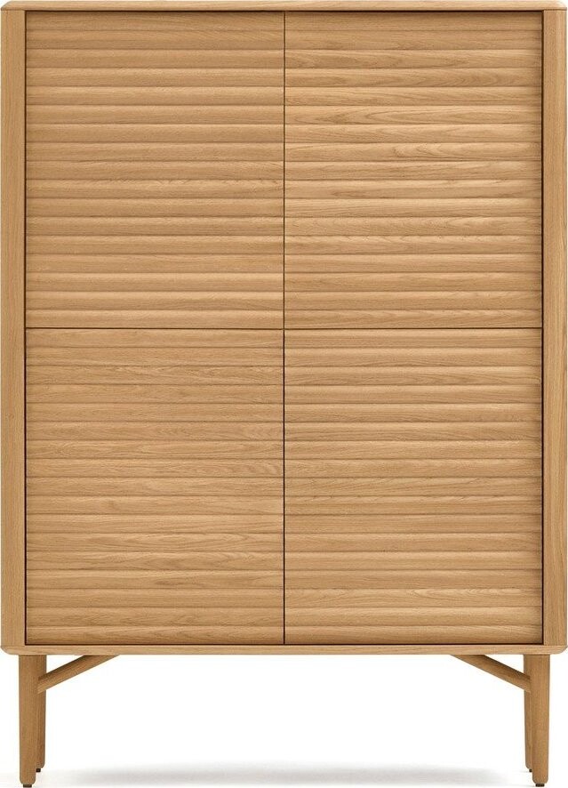 Skříňka v dekoru dubu v přírodní barvě 104,5x144x40 cm Lenon – Kave Home