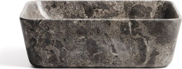 Šedé kamenné umyvadlo 40x40 cm Darnen – Kave Home