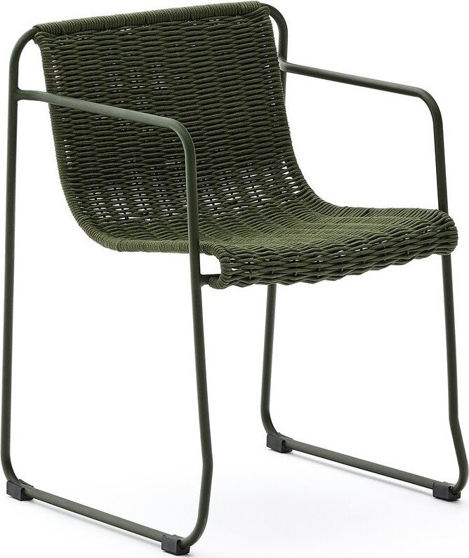 Zelená kovová zahradní židle Maurina – Kave Home