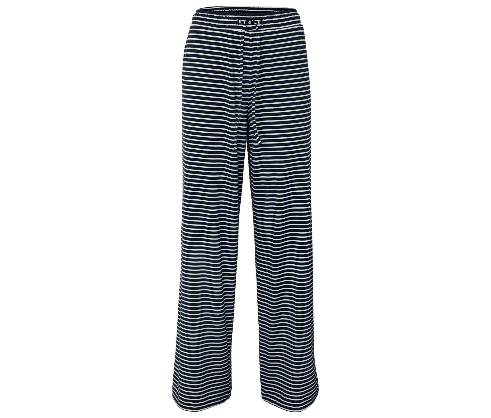 Tchibo - Pohodlné kalhoty - pro ženy - vel. XL 48/50 - barva: modrá/s proužky