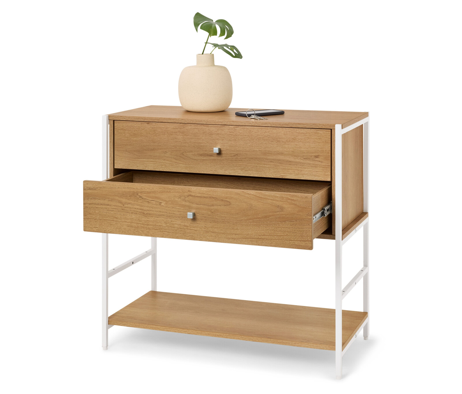 Tchibo - Komoda »Grade« se 2 zásuvkami - barva: bílá