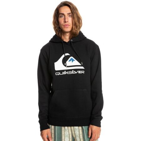 Mikina Quiksilver Big Logo Hood - Černá - Xl