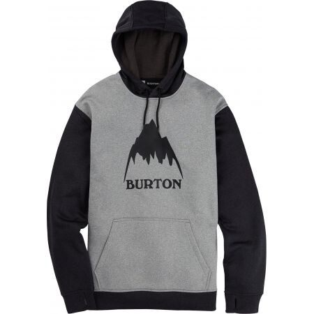 Mikina Burton Oak Pullover Hoodie - Šedá - L
