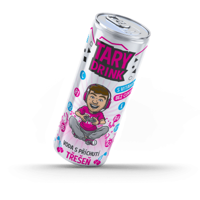 Tary Drink perlivá voda s příchutí třešeň - 0,25l