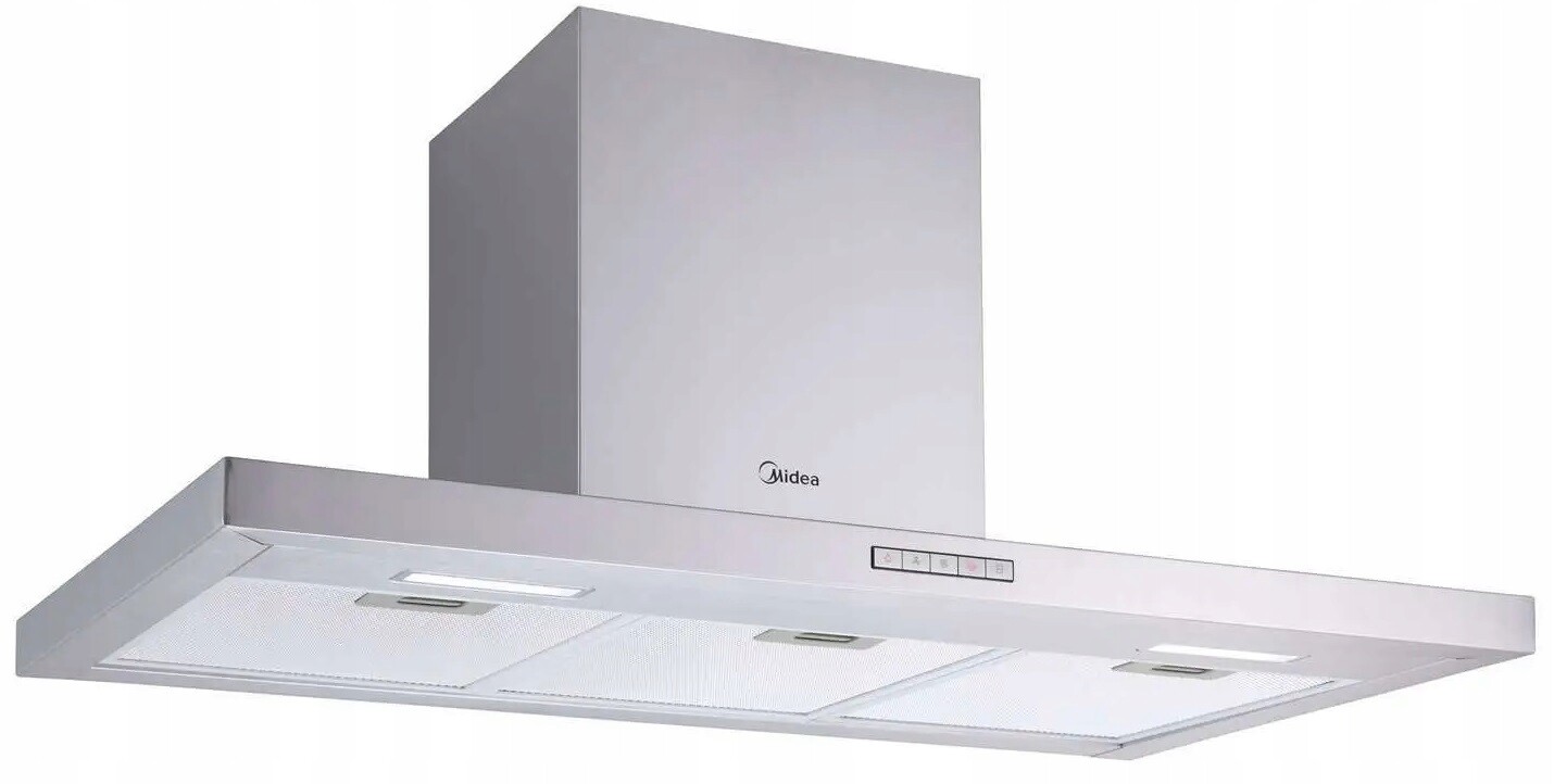 Nástěnný komínový odsavač par 90 cm Midea Hw 4.90 2v1 Led