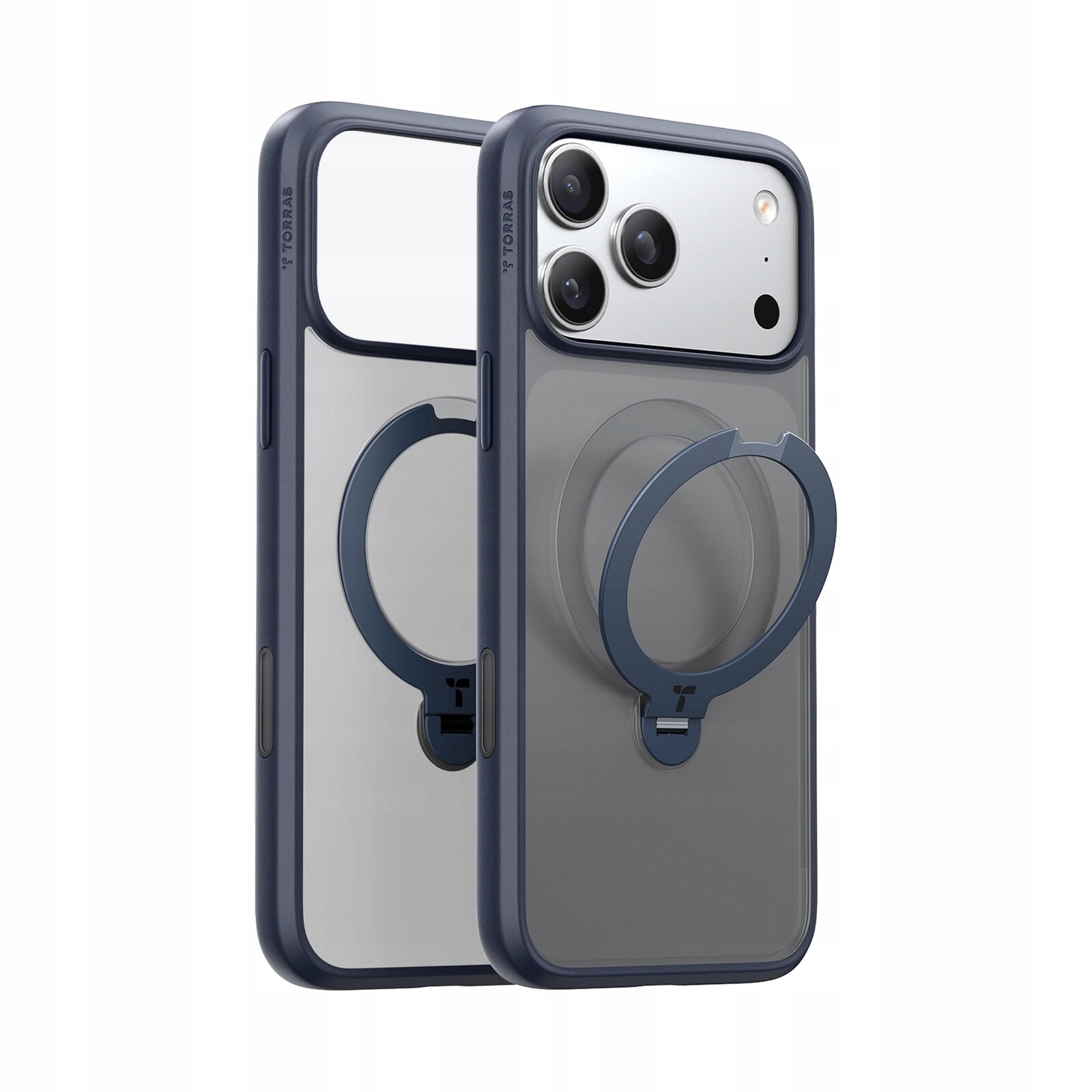 Pouzdro Torras Ostand Q3 Spin MagSafe Pouzdro 17 Pro Max, tmavě modré