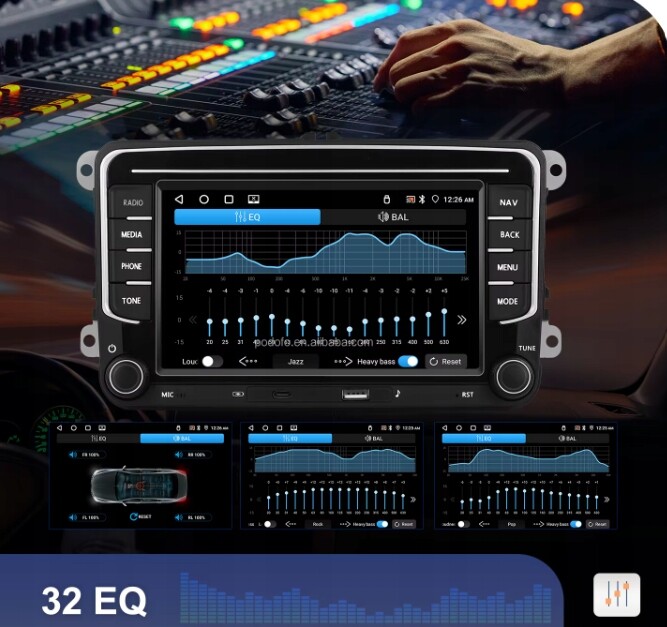 Rádio Android Volkswagen Passat B6,B7,CC Touran Caddy Golf V Golf VI Tiguan