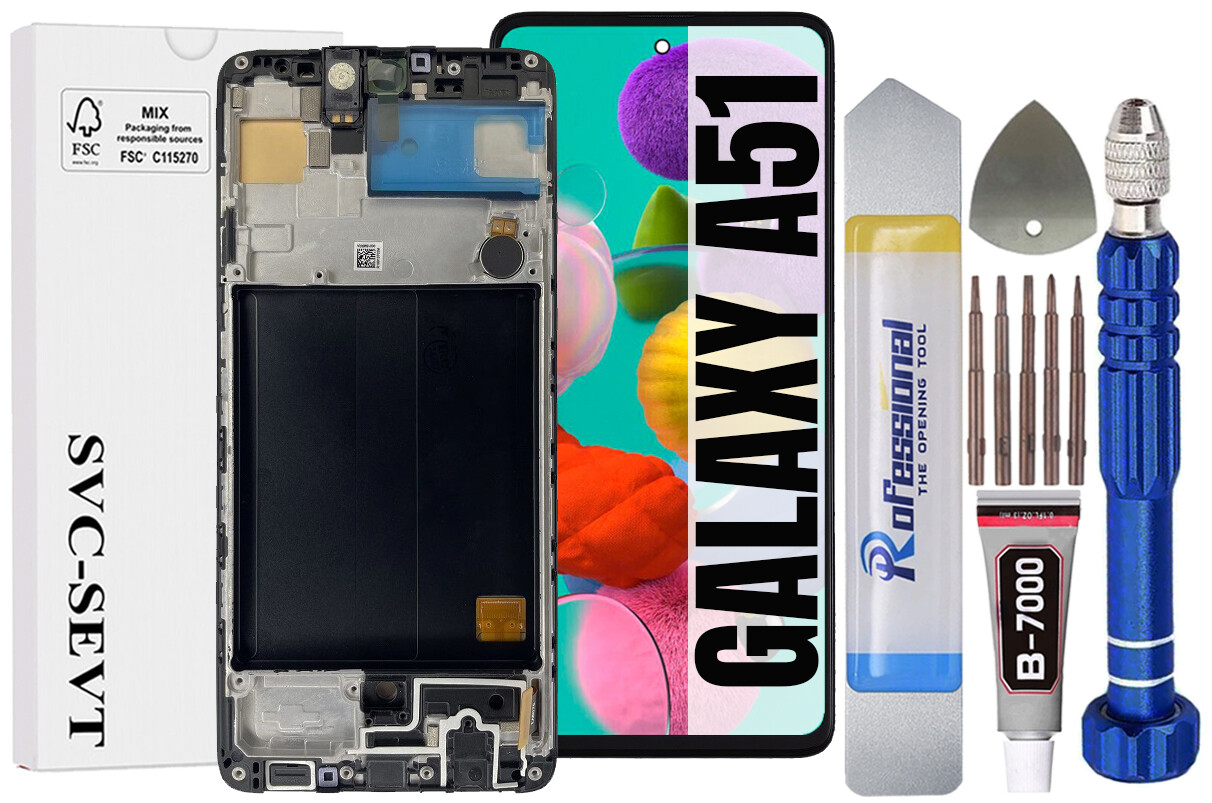 Displej Pro Samsung Galaxy A51 A515 Originál Oem Displej +rámeček