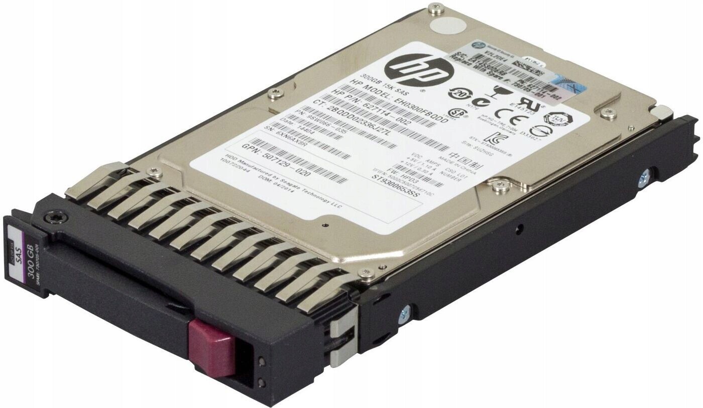 Hewlett Packard Enterprise 300 Gb 15K ot/min Sas 2,5 palce