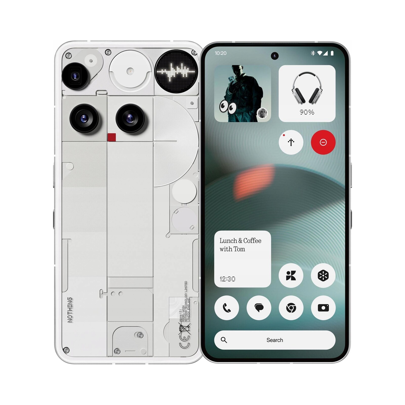 Smartphone Nothing Phone (3) 16 Gb 512 Gb 5G bílý