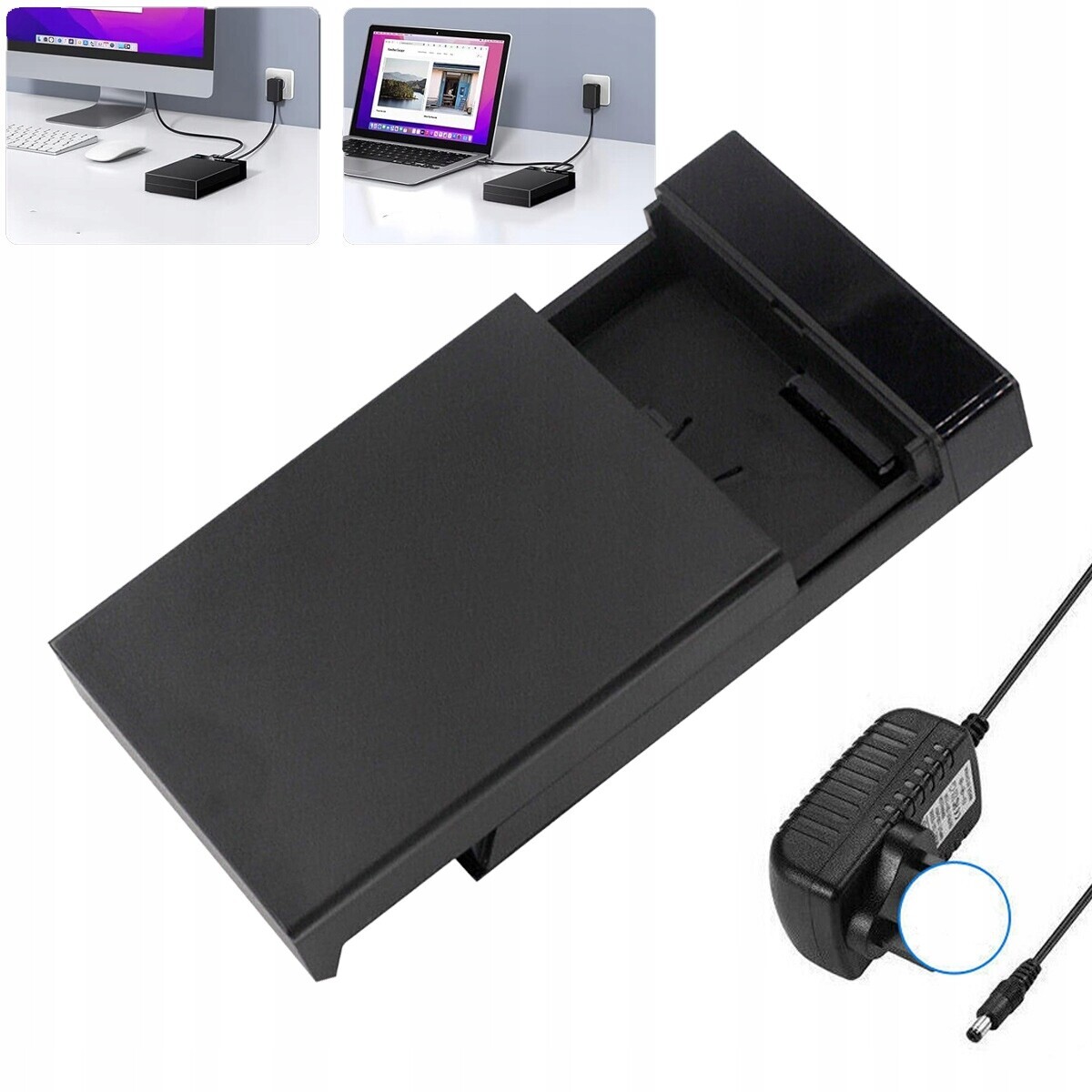 Externí Disk Usb 3.0 Hdd Paměťová Skříň Černá