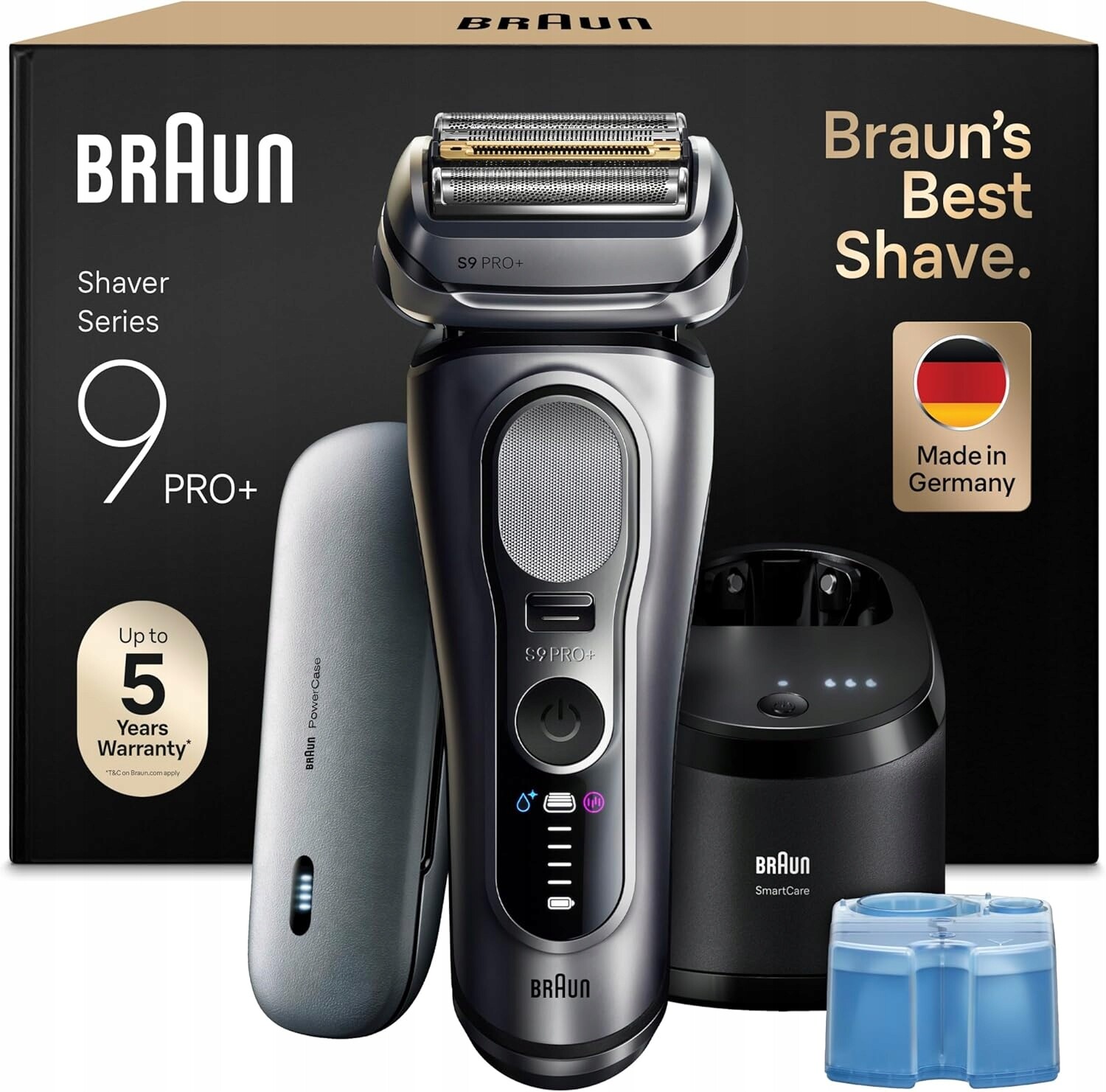 Braun Series 9 Pro+ Holicí Strojek pro muže 6v1 SmartCare Pouzdro pro nabíjení Wet&Dry
