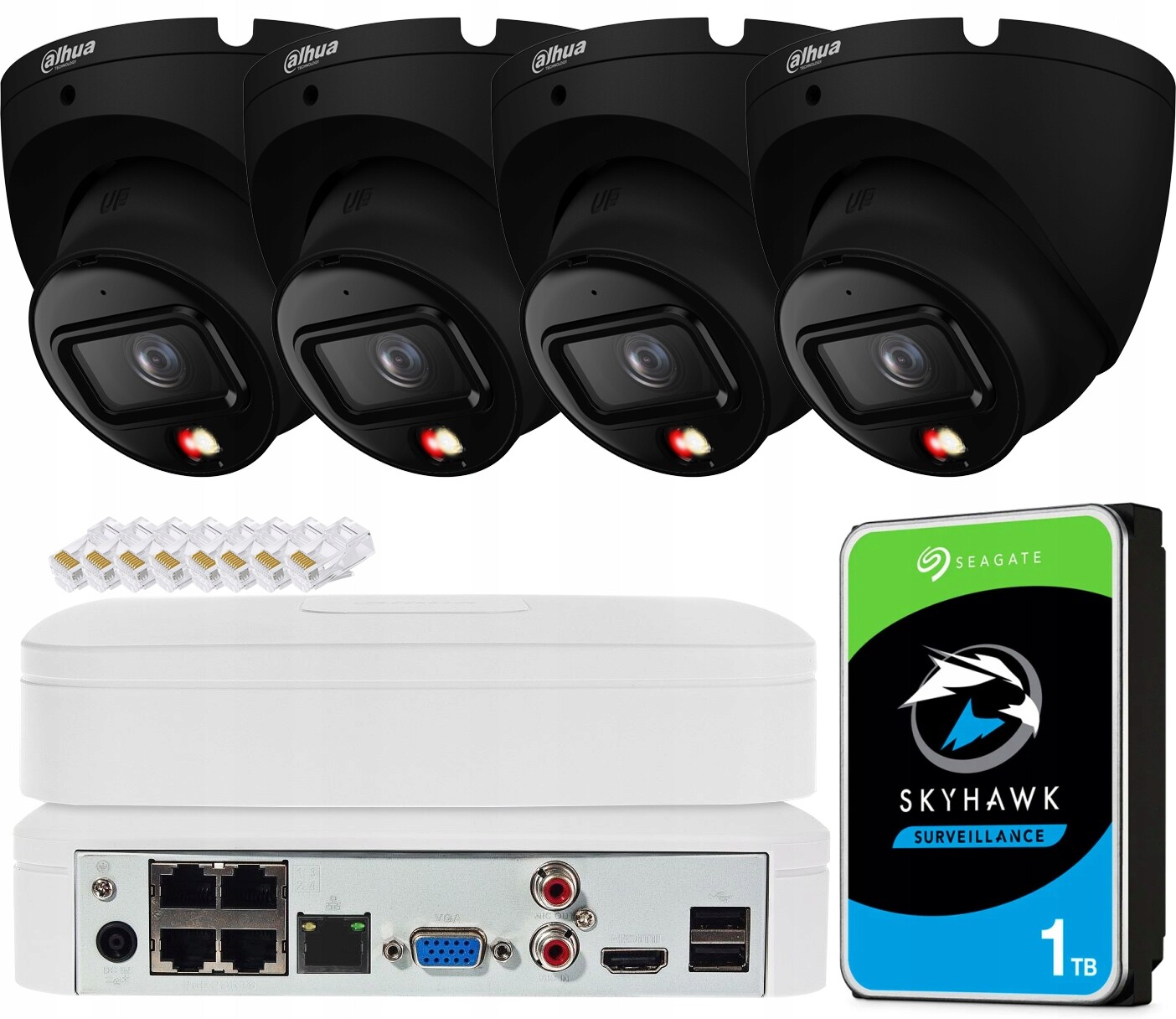 Monitorovací sada 4 kamer 6Mpx 3K+ Venkovní Full Color Detekce Dahua