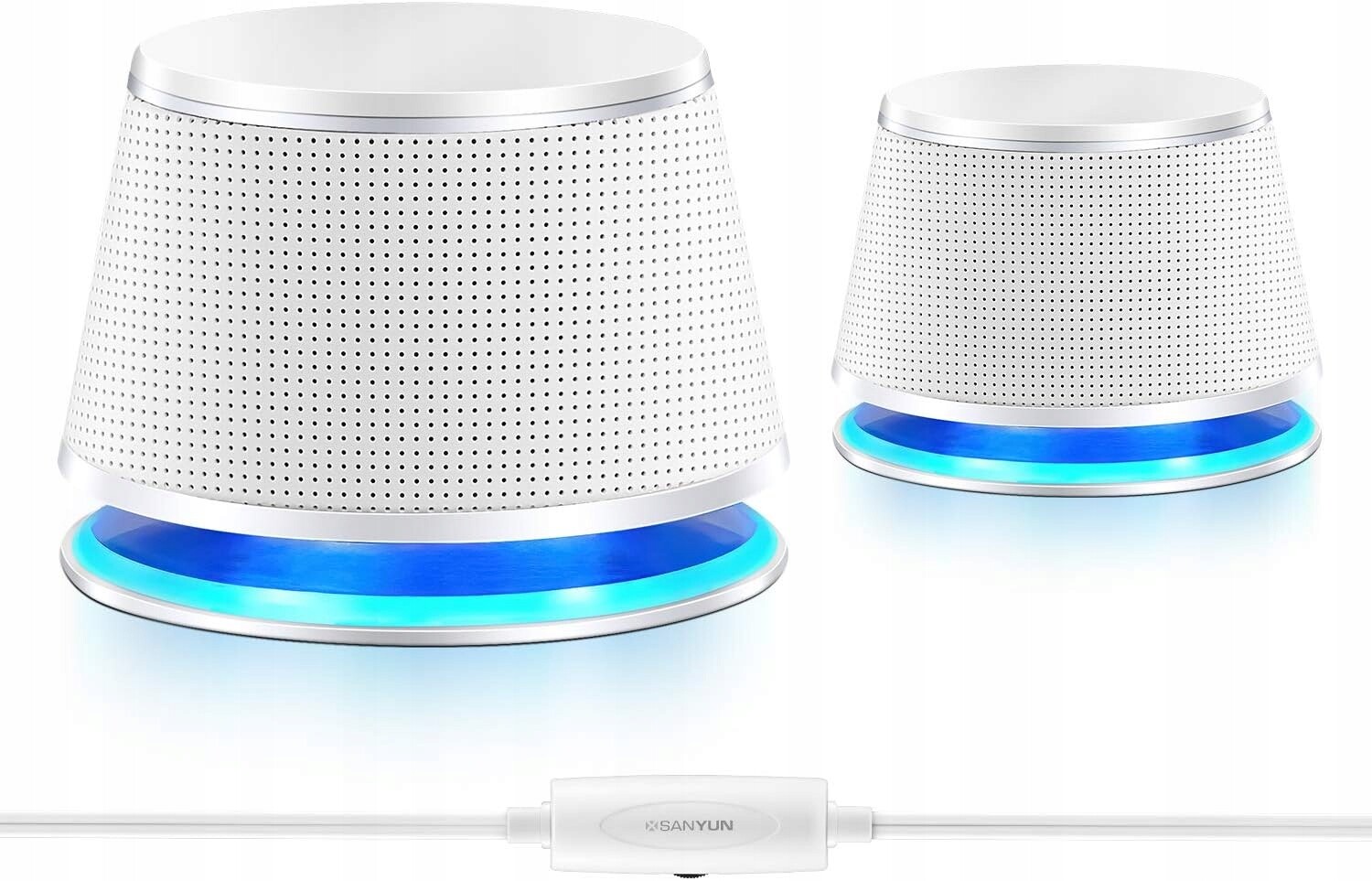 Sanyun SW102 Stereo počítačové reproduktory 2.0 Usb 3.5 mm 10 W Silné basy