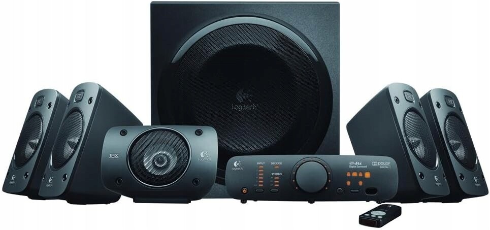 Logitech Z906 Reproduktory 5.1 Domácí kino 1000W Dolby Thx Pilot více vstupů