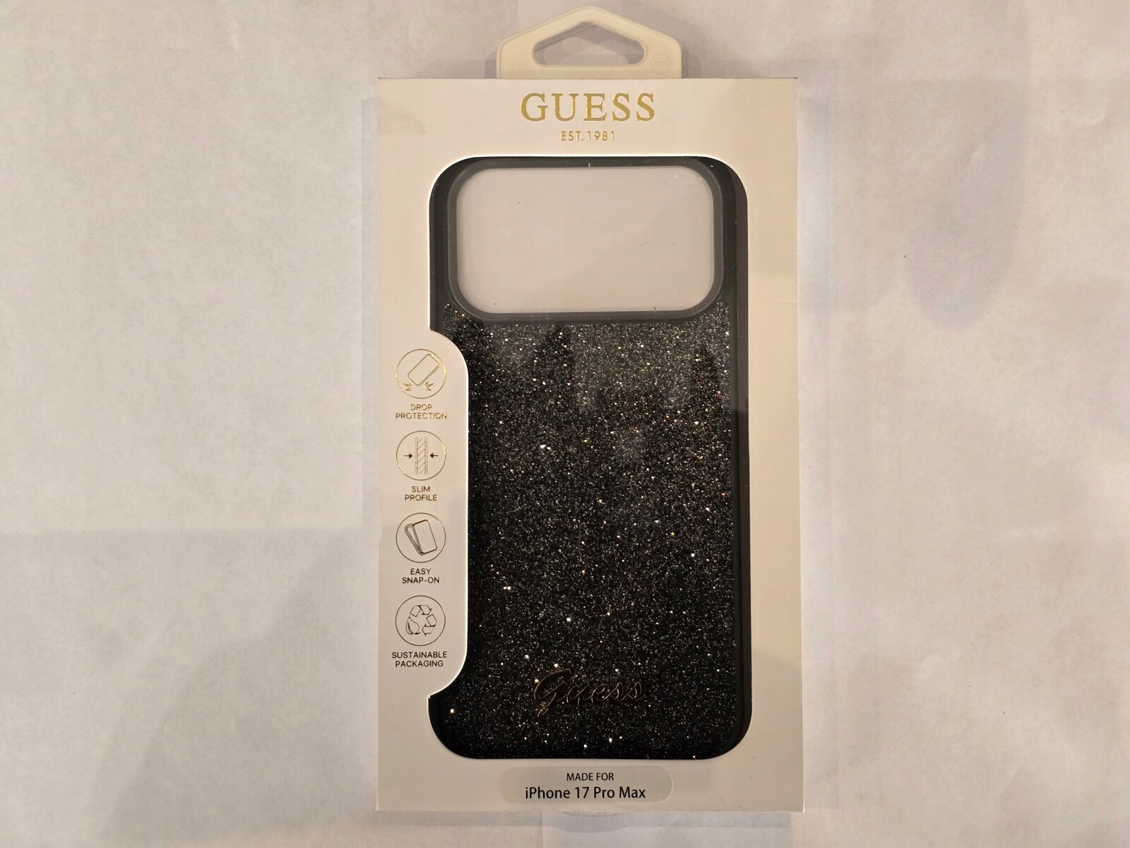 Guess pouzdro pro Iphone 17 Pro Max, černé