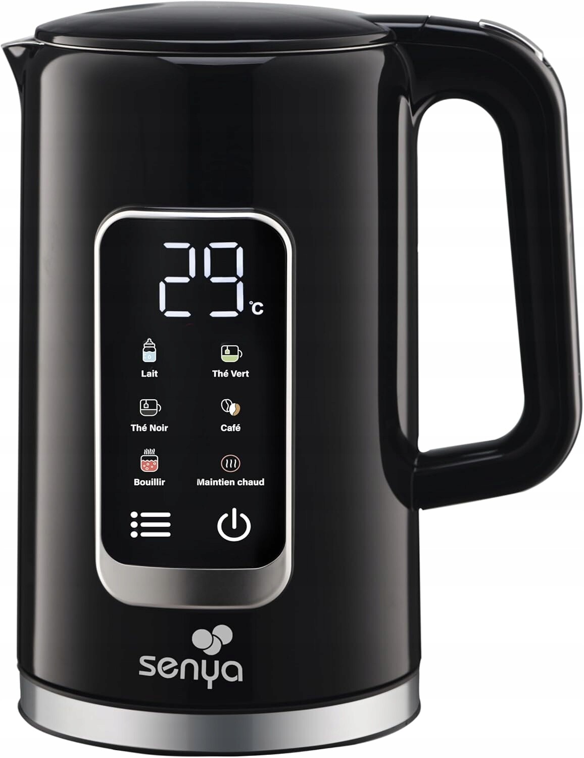 Senya Elektrická varná konvice 1,7 l 2200 W, 5 programů teploty, černá