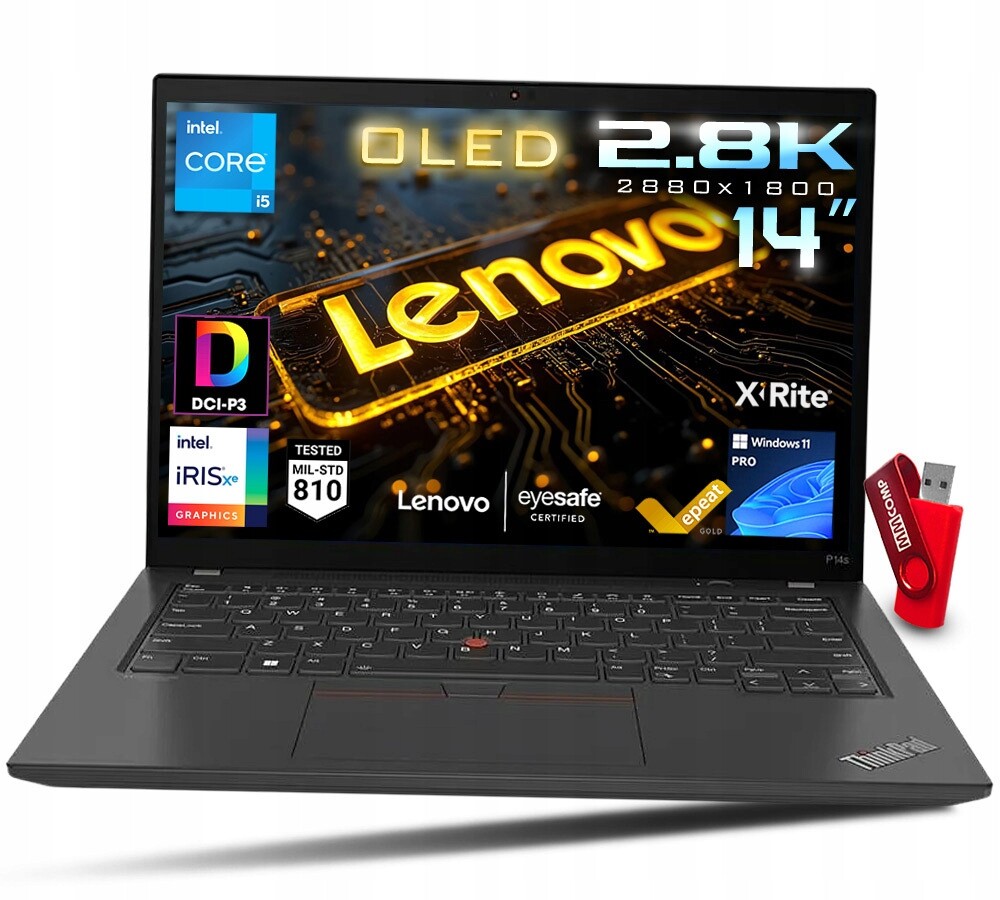 Notebook Lenovo ThinkPad P14s G4 Intel Core i5 32GB 512GB Ssd Wqxga+ Oled W11