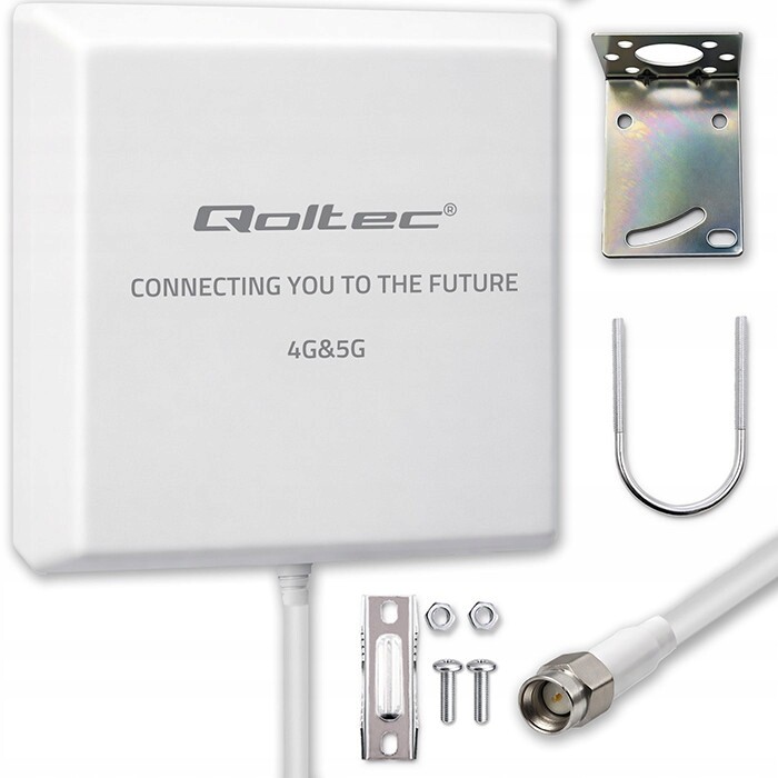 Anténa Qoltec 5G 9dBi směrová IP67 venkovní Sma 3 m