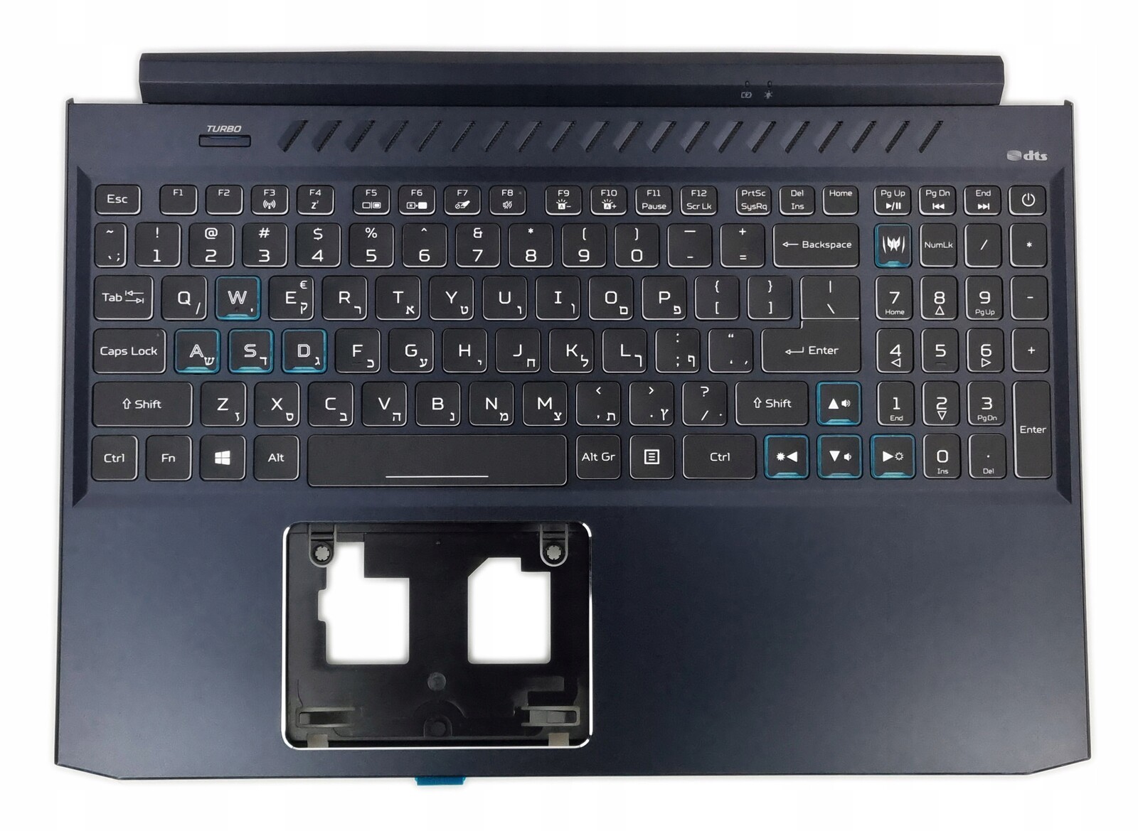 Klávesnice Acer Predator Helios 300 PH315-53 RTX3060 RTX3070 Hebrejská