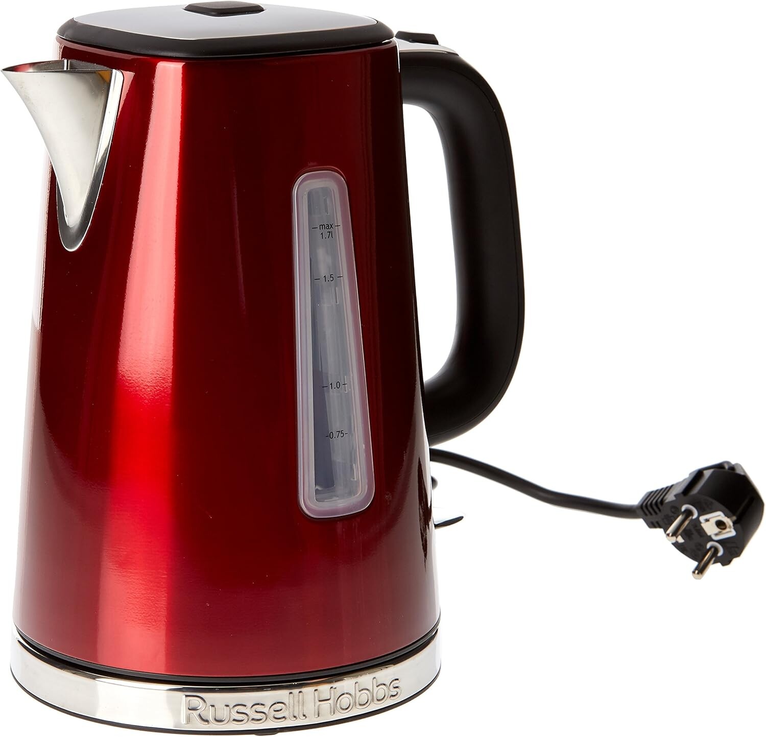 Russell Hobbs konvice 2400W 1.7L nerezová ocel červená rychlé vaření