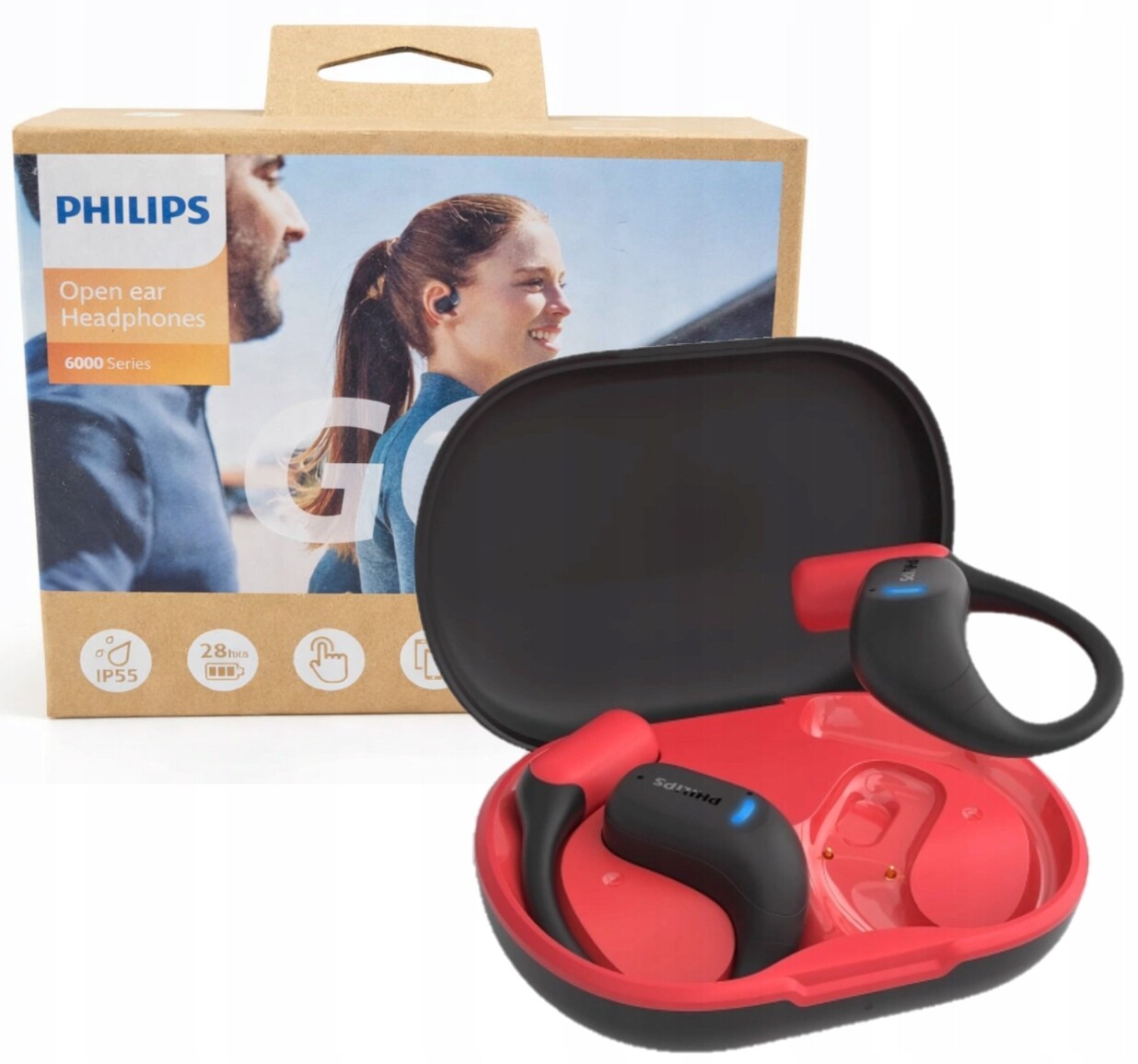 Bezdrátová sluchátka Philips TAA6709BK/00 Vzduchové vedení