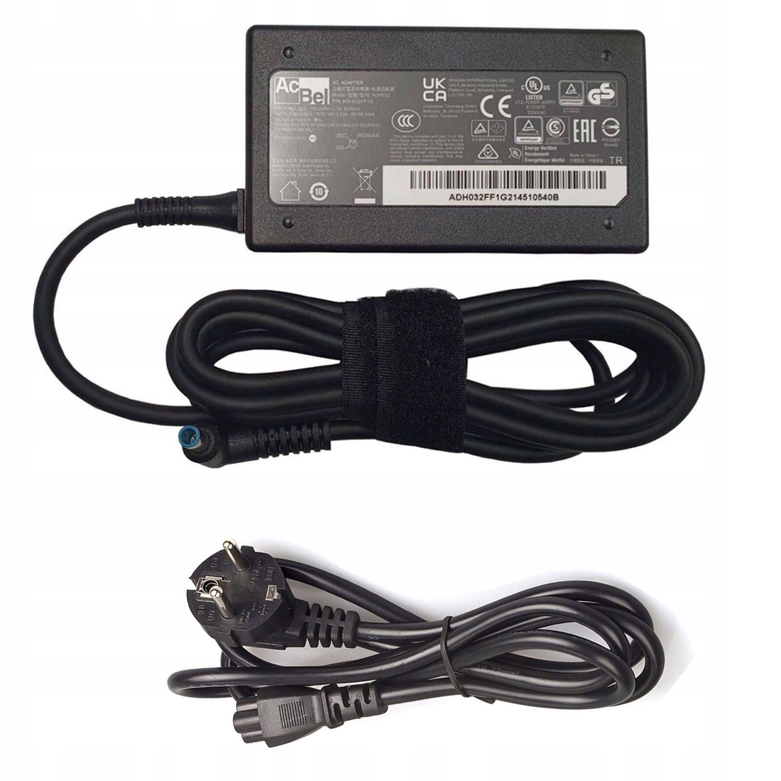 AcBel 65W napájecí adaptér pro Hp 19,5V 3,33A 4,5 MM x 3,0 MM