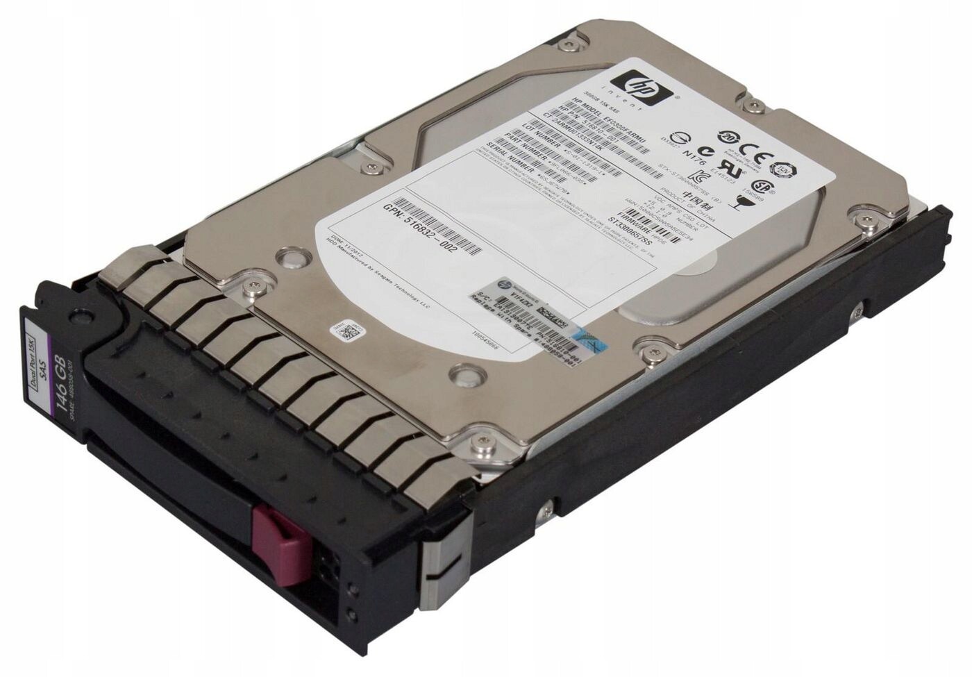 Hewlett Packard Enterprise 146GB Sas 15 000 ot/min 3,5