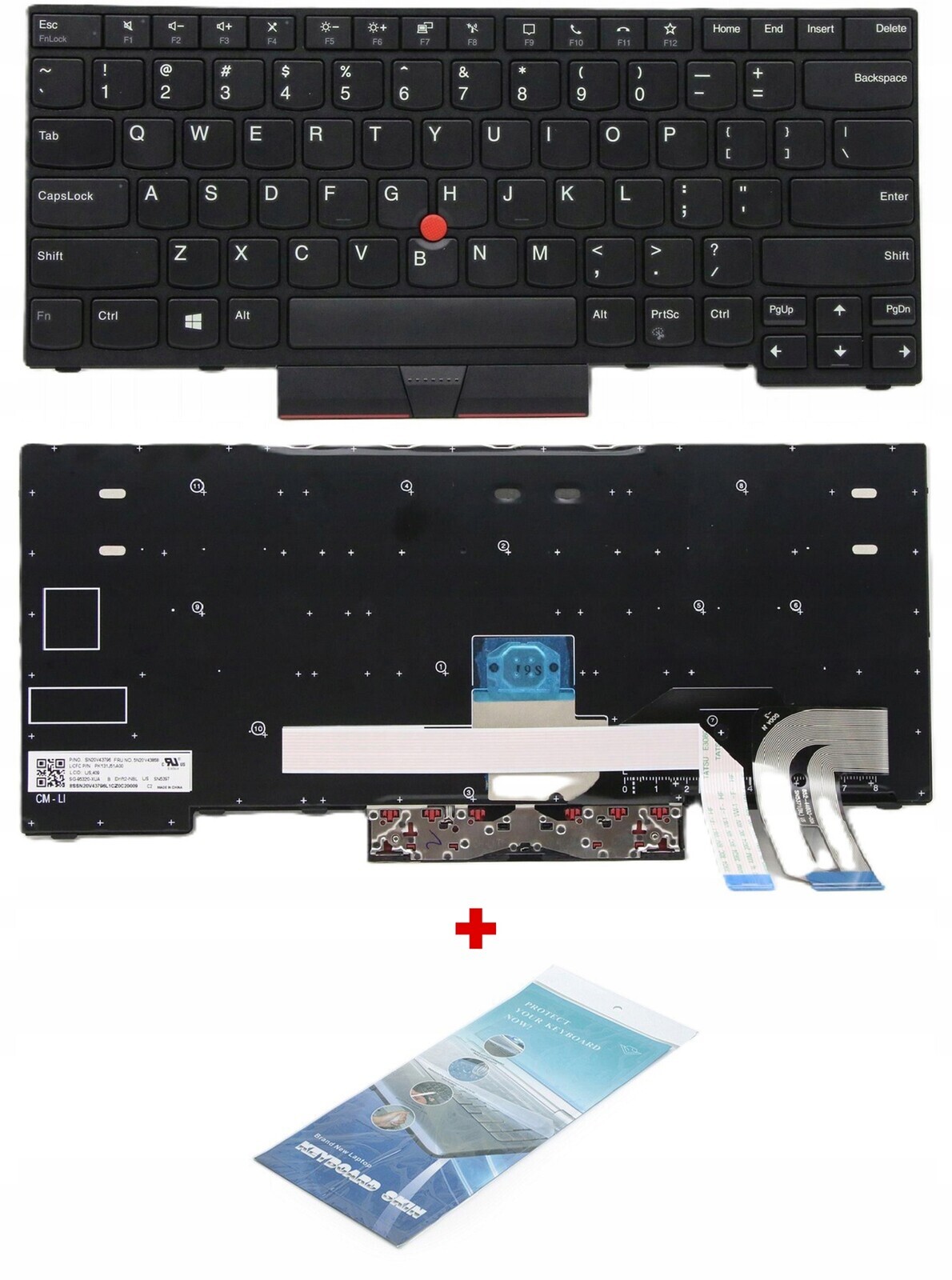 Nová klávesnice pro Lenovo ThinkPad T480s E480 L380 E485 E490 L380 L390