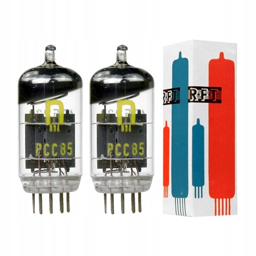 PCC85 9AQ8 Dvojitá trioda malého výkonu Rft Nos 2 ks vybraný pár