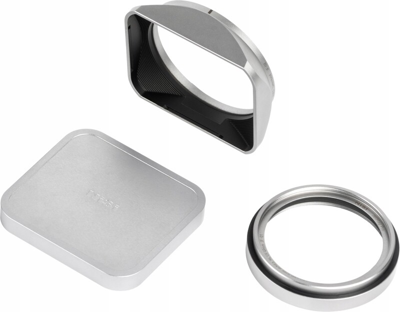 JetMag Pro Sluneční clona, Uv filtr a krytka objektivu pro Fuji X100 Series, stříbrná