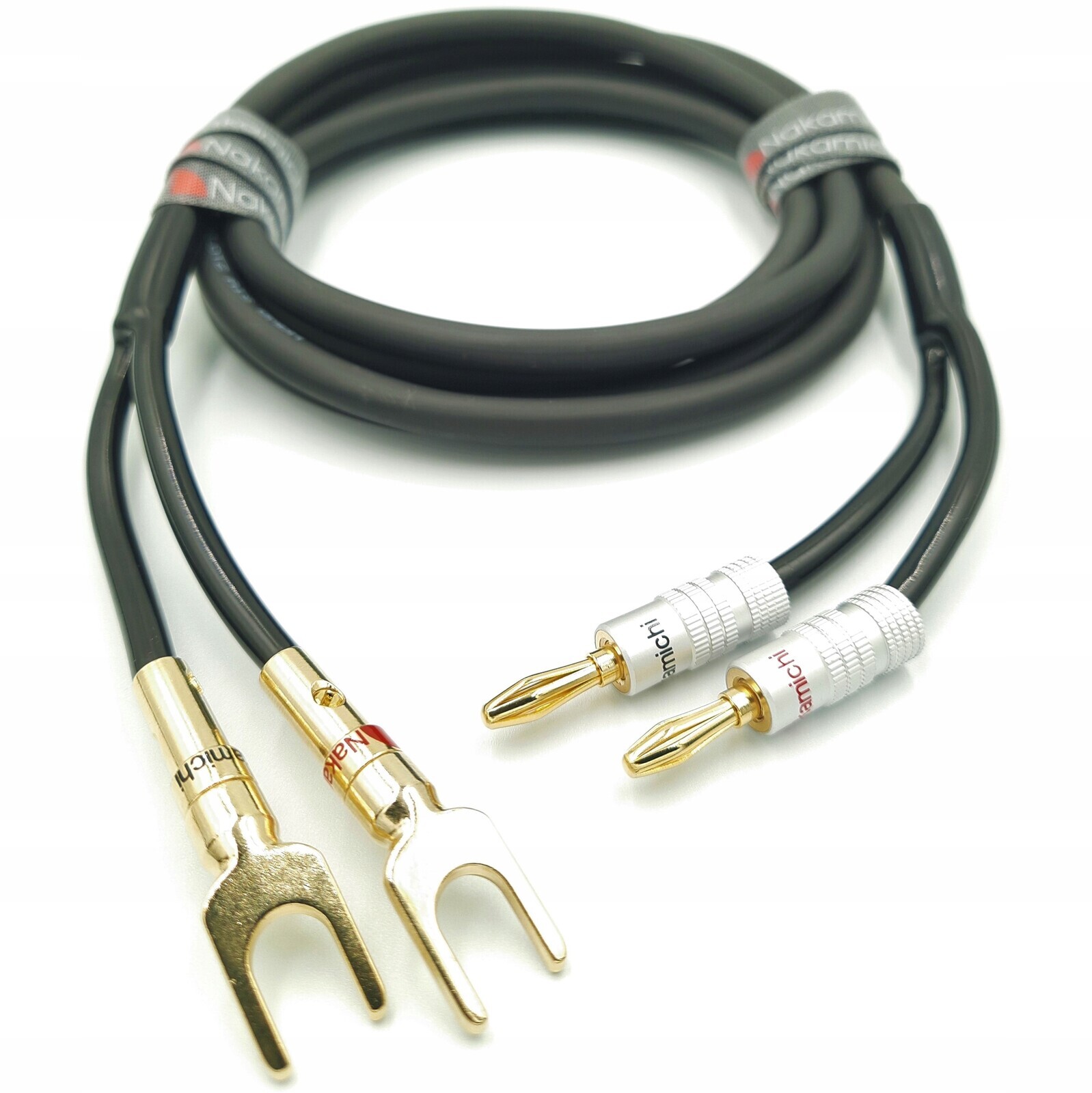 Reproduktorový Kabel Nakamichi Ofc 2x4mm2 banánky jednoduché vidlice 10 m