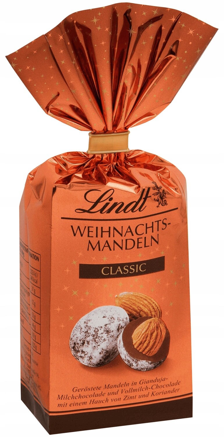 Lindt vánoční mandle v čokoládě Classic 100 g