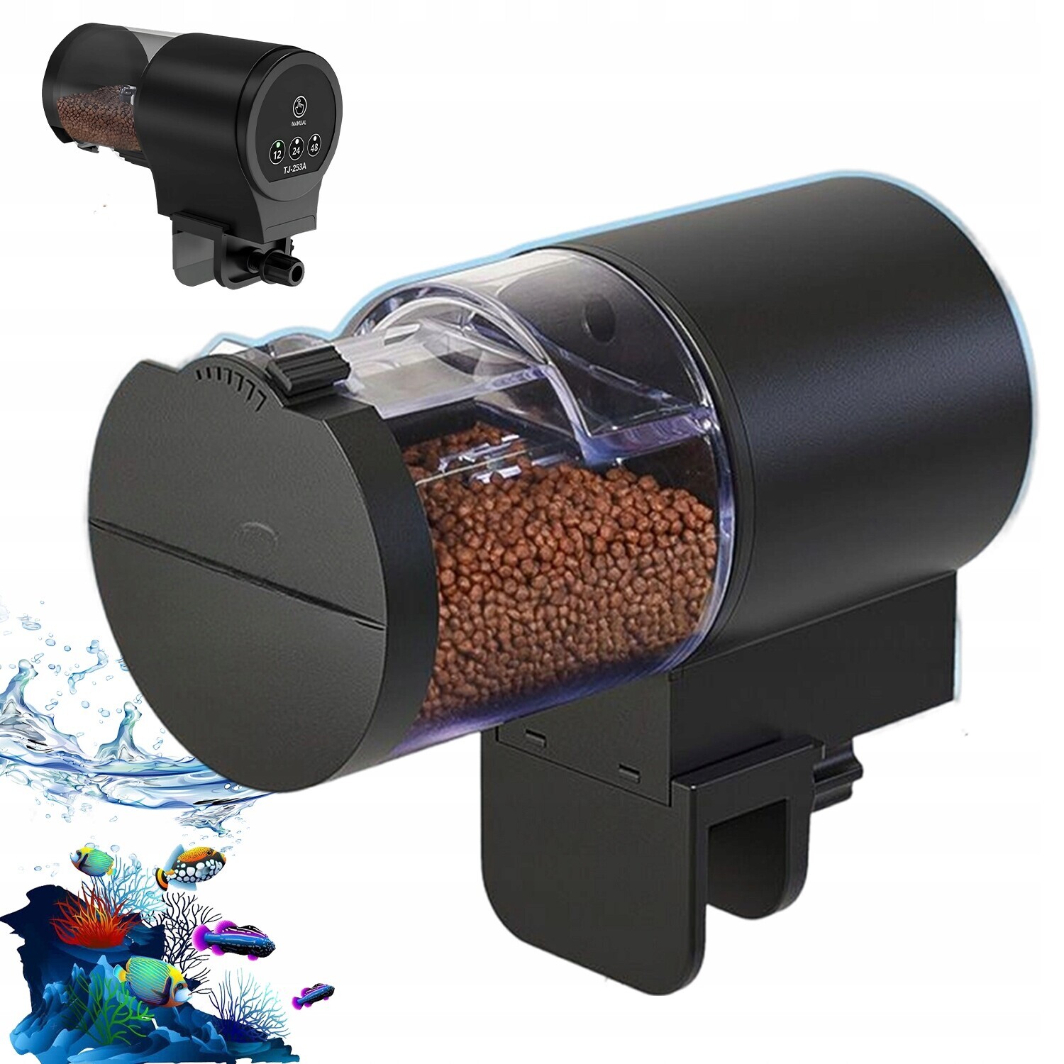 Krmítko Do Akvária S Otočnou Montáží Pro Ideální Polohu